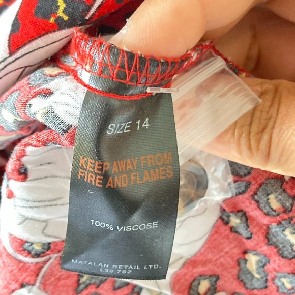 BNWT Matalan Women's Animal Print & Floral Lightweight Summer Blouse UK Size 14 - Picture 12 of 12